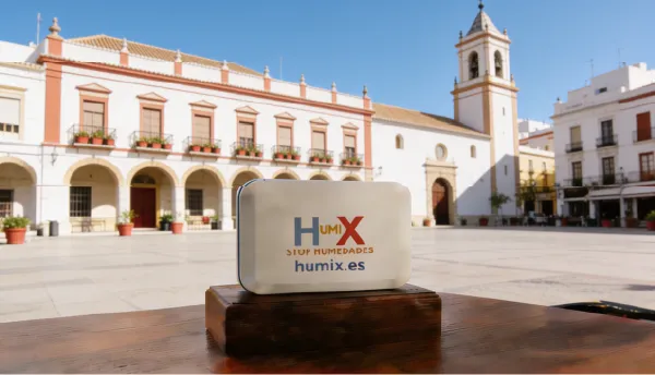 Sistema HUMIX instalado en la pared de una vivienda en Tarragona